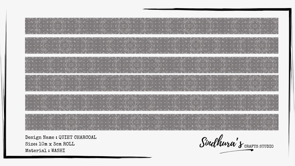 SCS - Quiet Charcoal | Washi Tape Roll