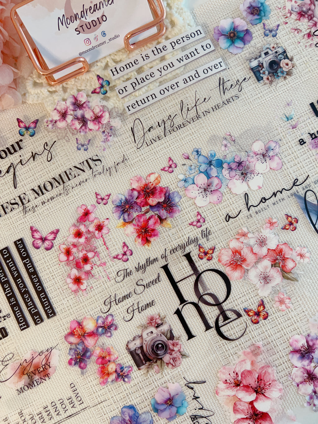 M - Quotes Between Flowers | PET Tape