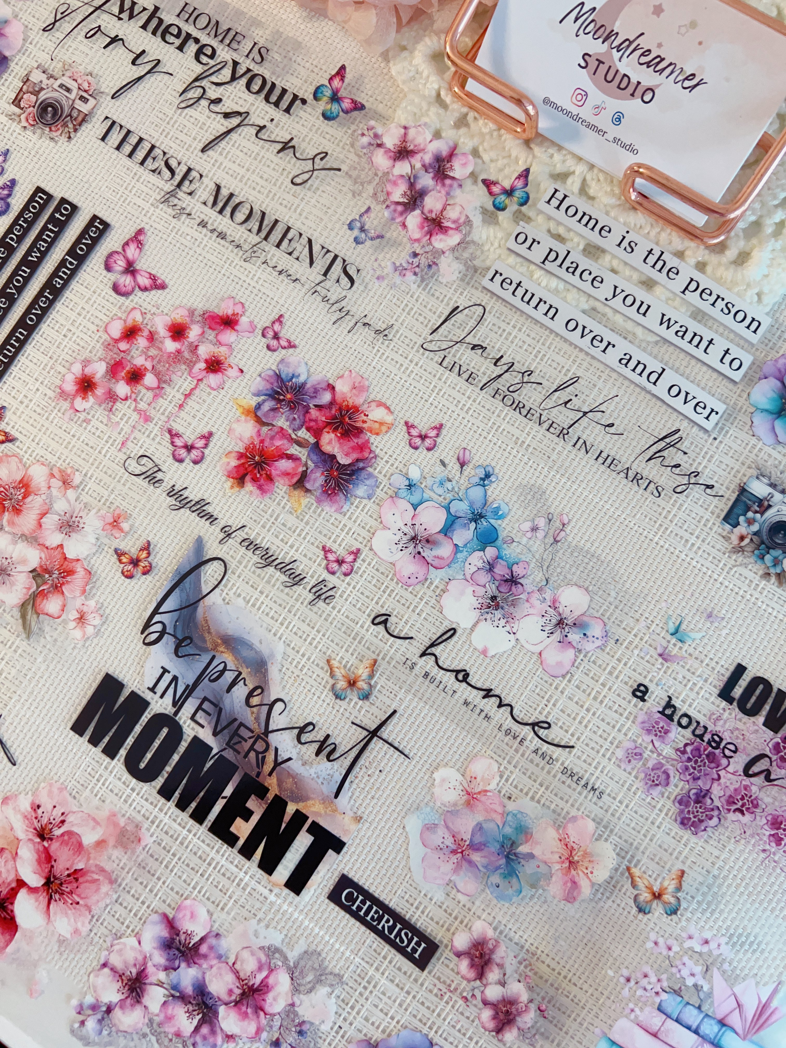 M - Quotes Between Flowers | PET Tape