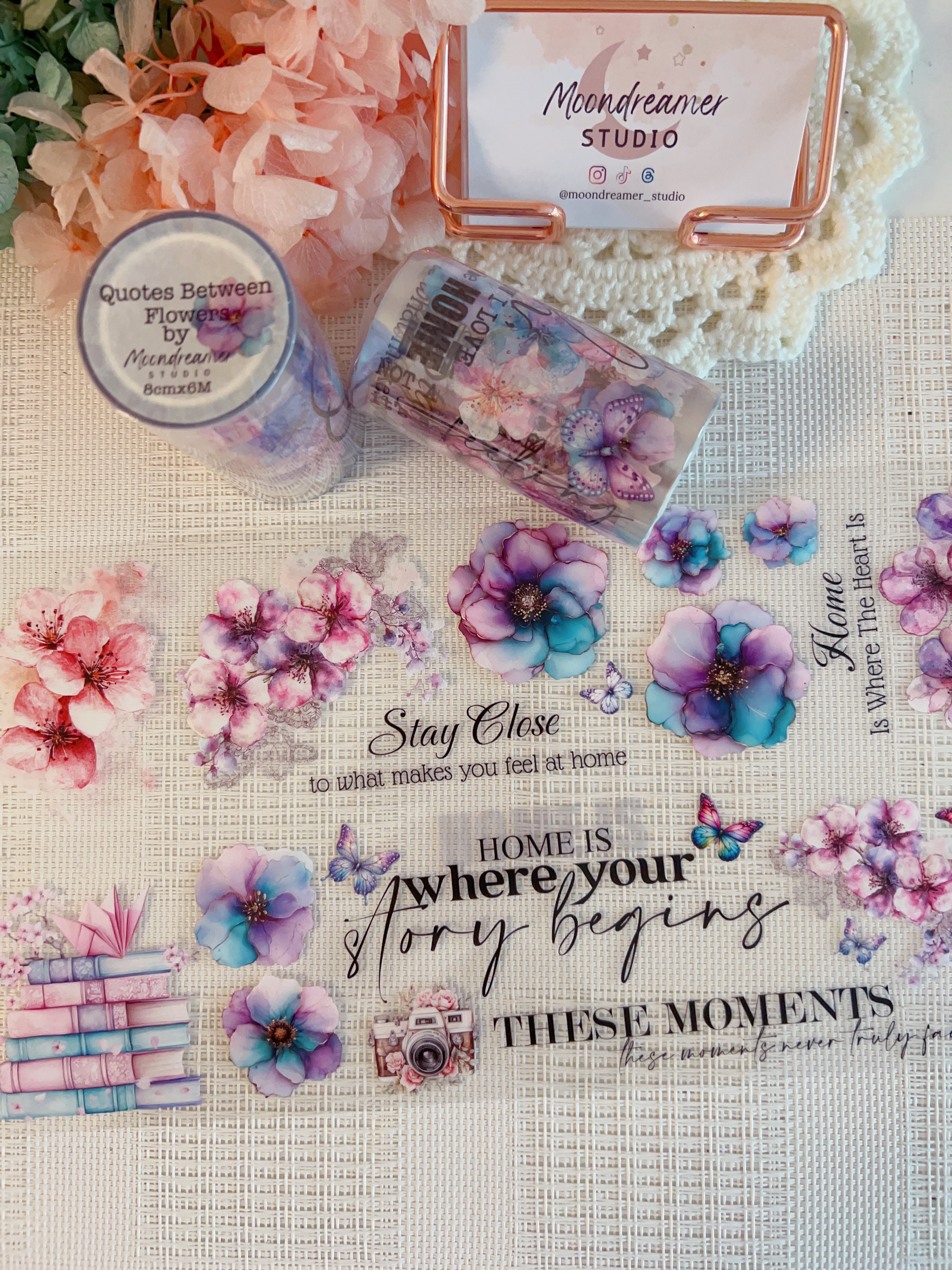 M - Quotes Between Flowers | PET Tape