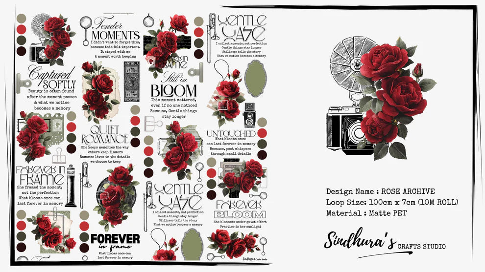 SCS - Rose Archive | Matt PET Tape