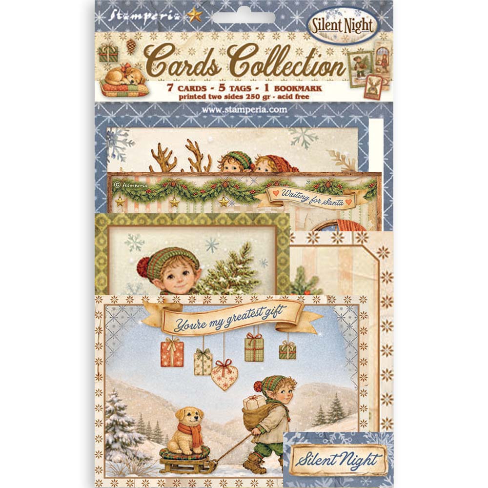 Stamperia - Silent Night | Printed Art Cards Set