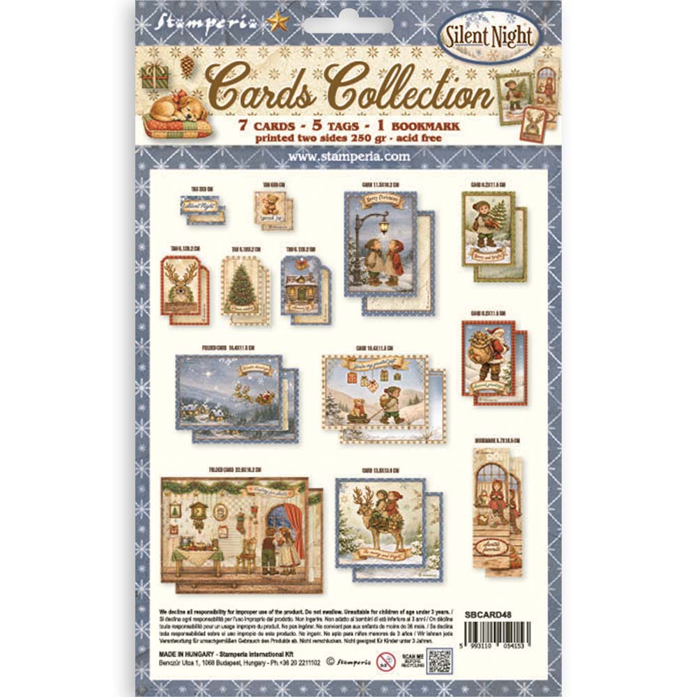 Stamperia - Silent Night | Printed Art Cards Set