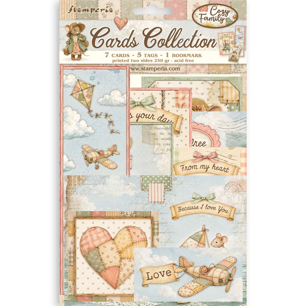 Stamperia - Cozy Family | Printed Art Cards Set