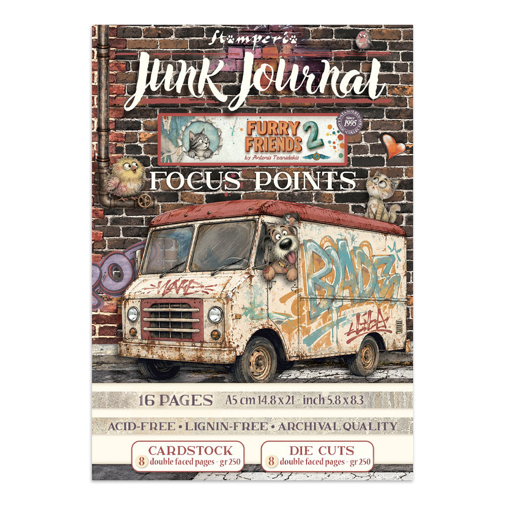Stamperia - Furry Friend 2 Focus Points | A5 Junk Journal
