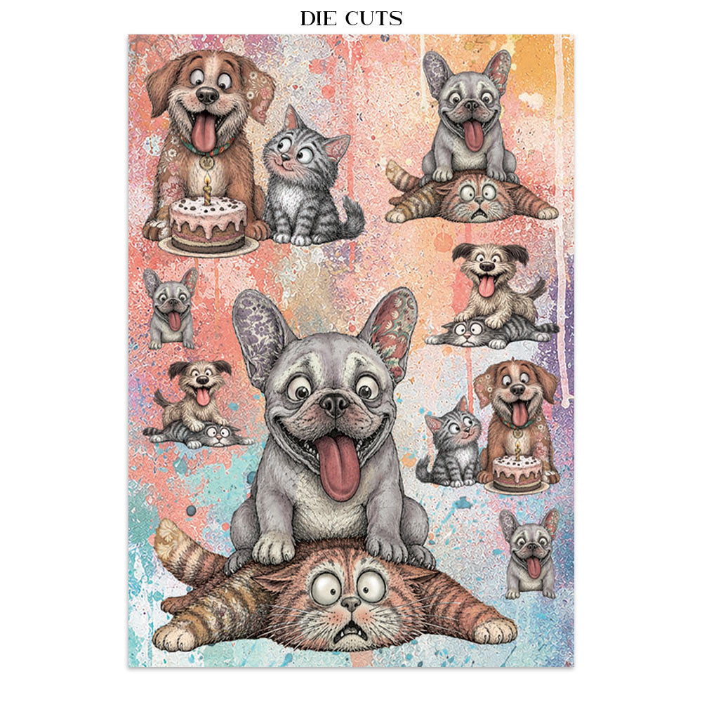Stamperia - Furry Friend 2 Focus Points | A5 Junk Journal