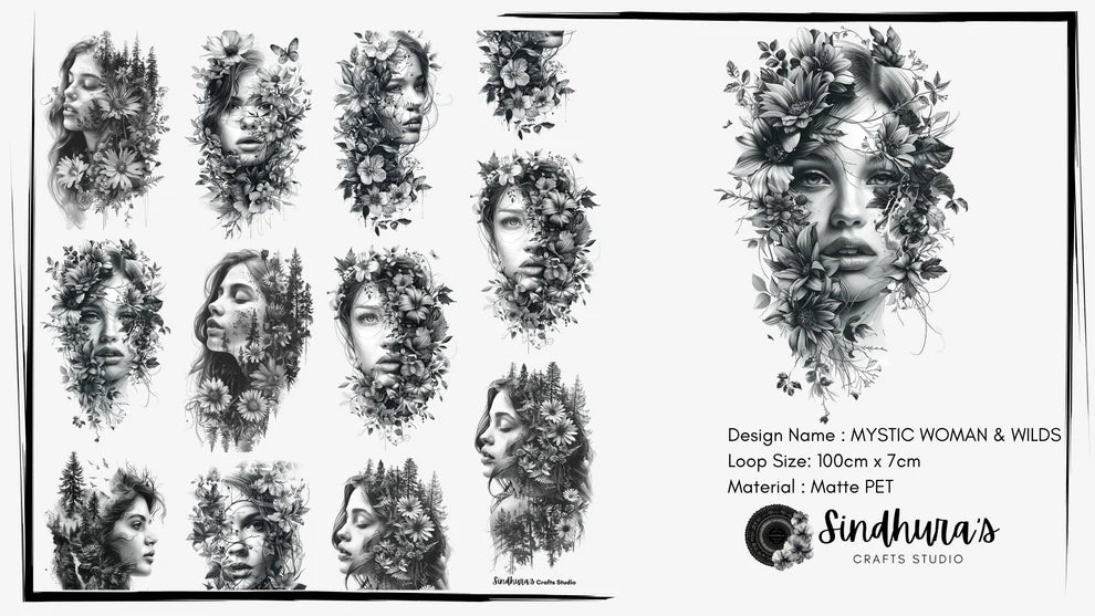 Sindhura’s Crafts Studio - Mystic Woman&Wilds | Matt PET Tape