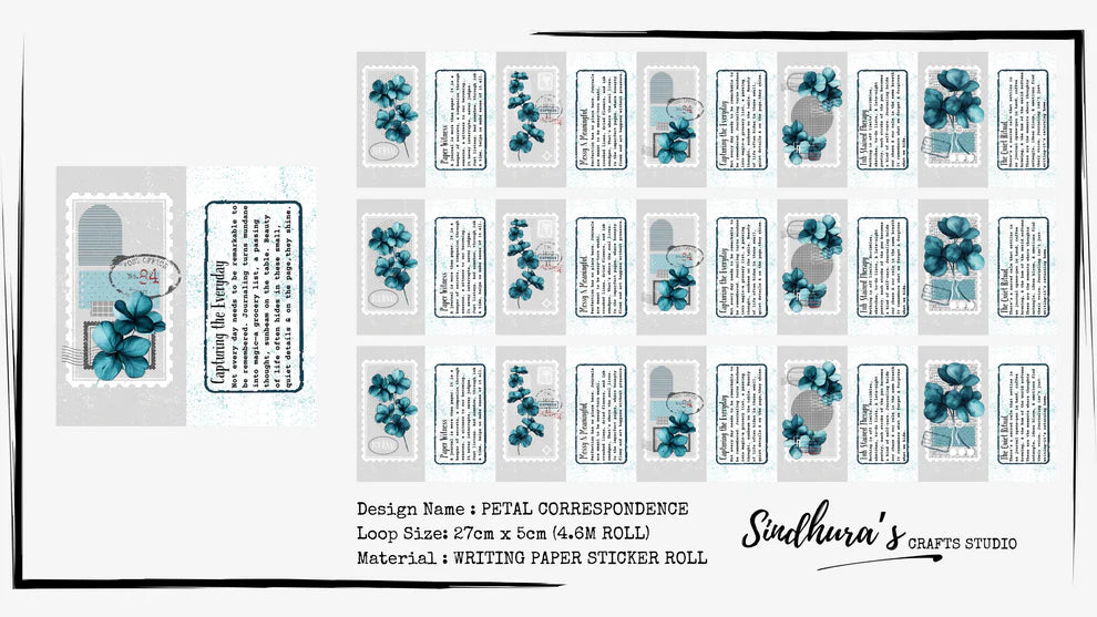 SCS - Petal Correspondence | Paper Stickers