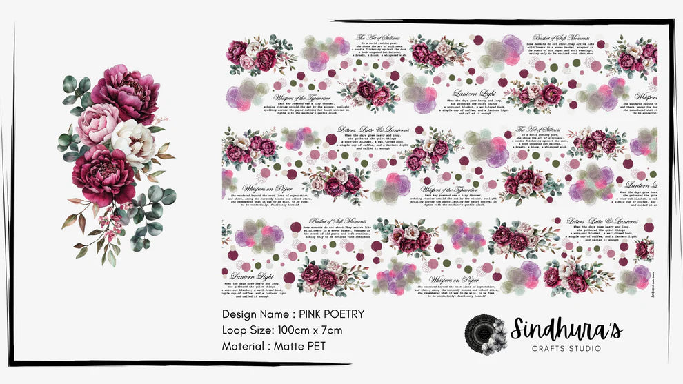 SCS - Pink Poetry | Matt PET Tape