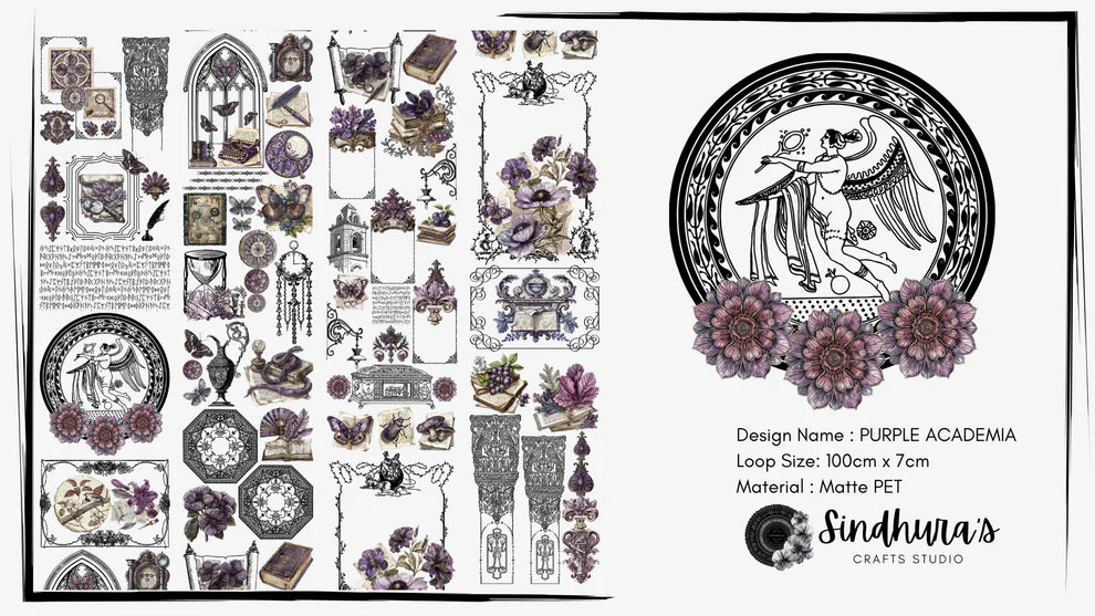 Sindhura’s Crafts Studio - Purple Academia | Matt PET Tape