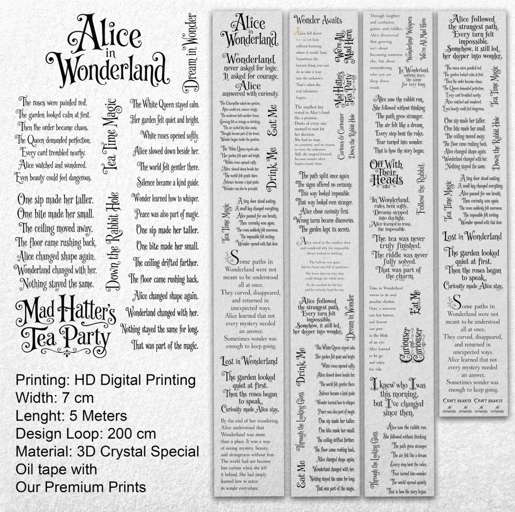 Onwize - Curiouser Quotes SRP 241 | PET Tape