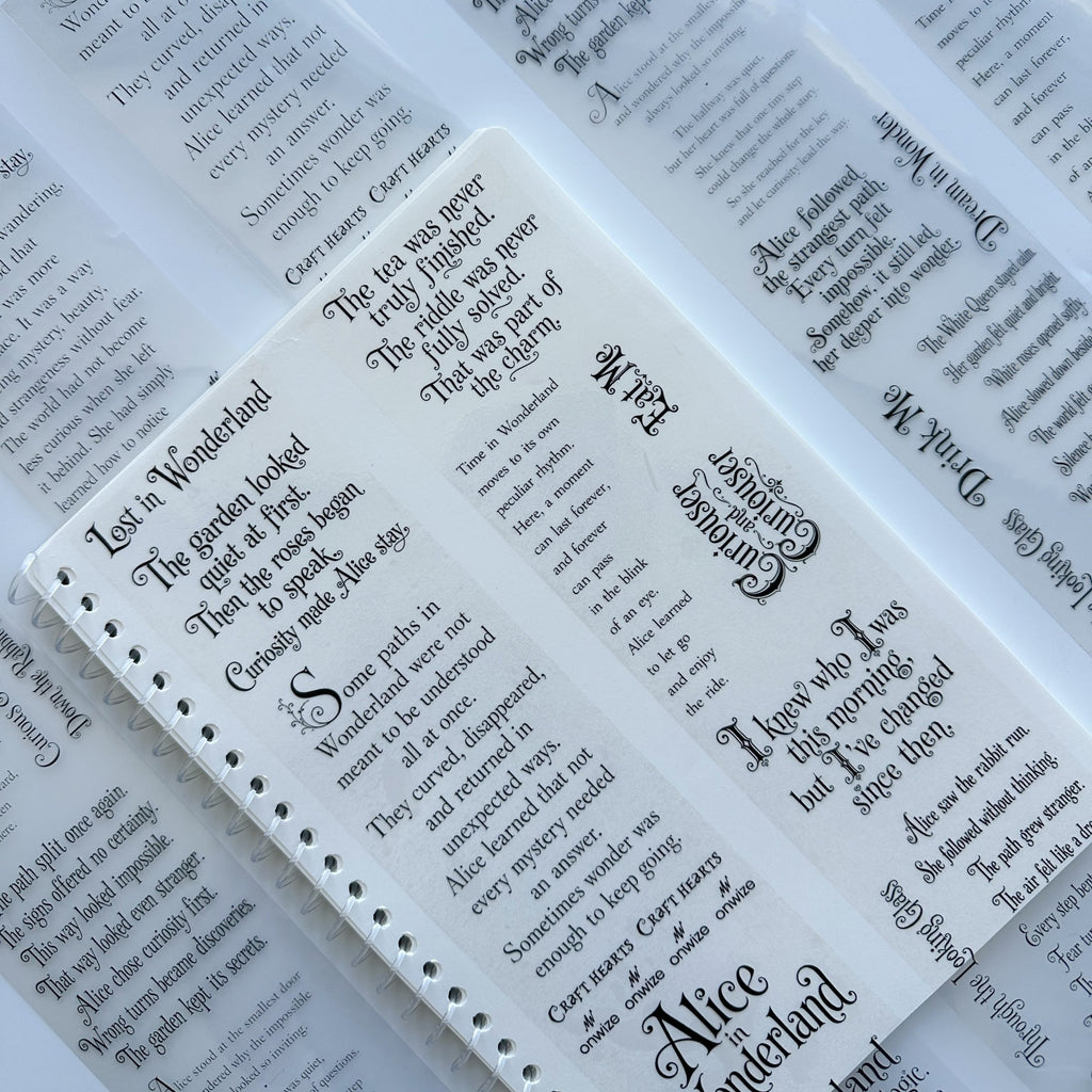 Onwize - Curiouser Quotes SRP 241 | PET Tape