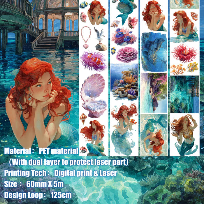 SH - Scarlet Mermaid | PET Tape