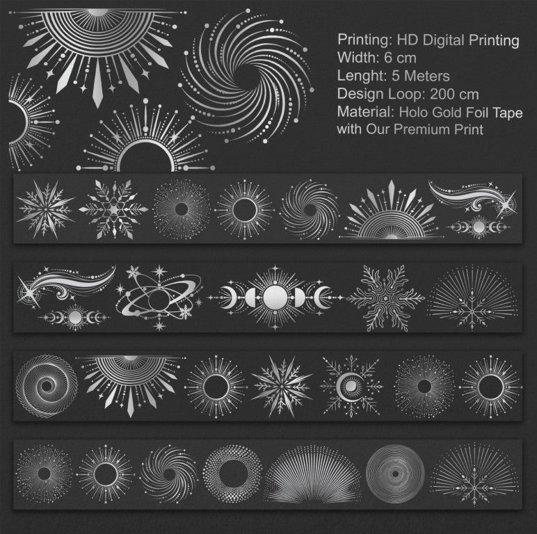 Onwize - Silver Eclipse SRP 258 | Silver Holo Foil PET Tape