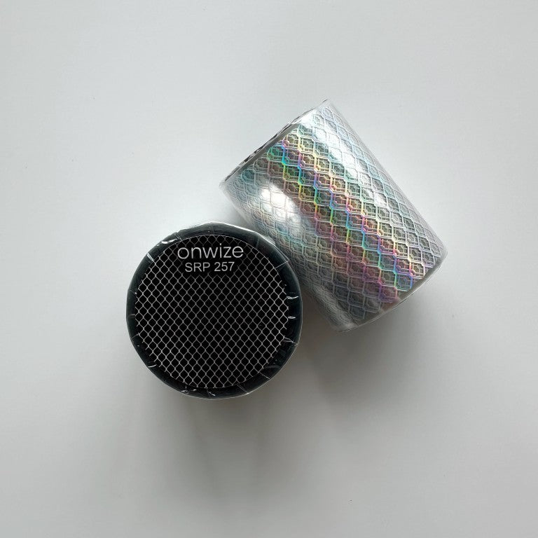 Onwize - Silver Lattice SRP 257 | Silver Holo Foil PET Tape