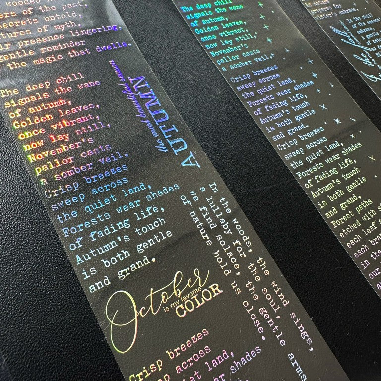Onwize - Silver Manuscript SRP 259 | Silver Holo Foil PET Tape