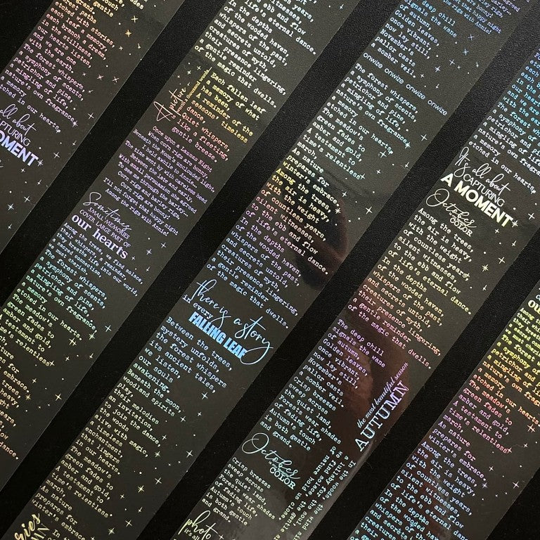 Onwize - Silver Manuscript SRP 259 | Silver Holo Foil PET Tape