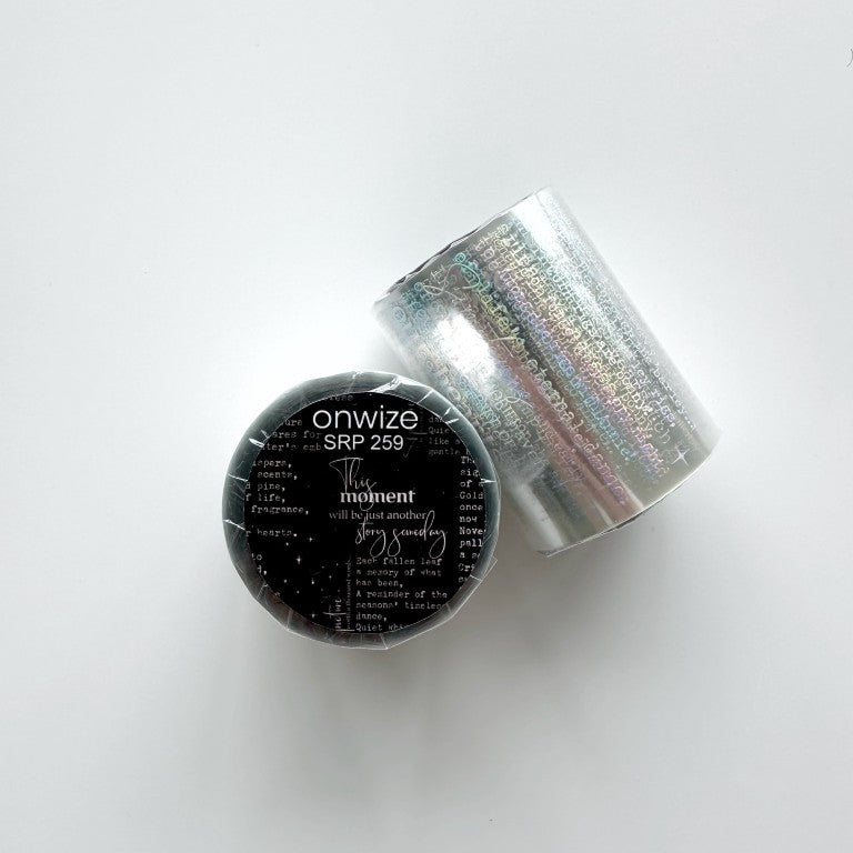 Onwize - Silver Manuscript SRP 259 | Silver Holo Foil PET Tape