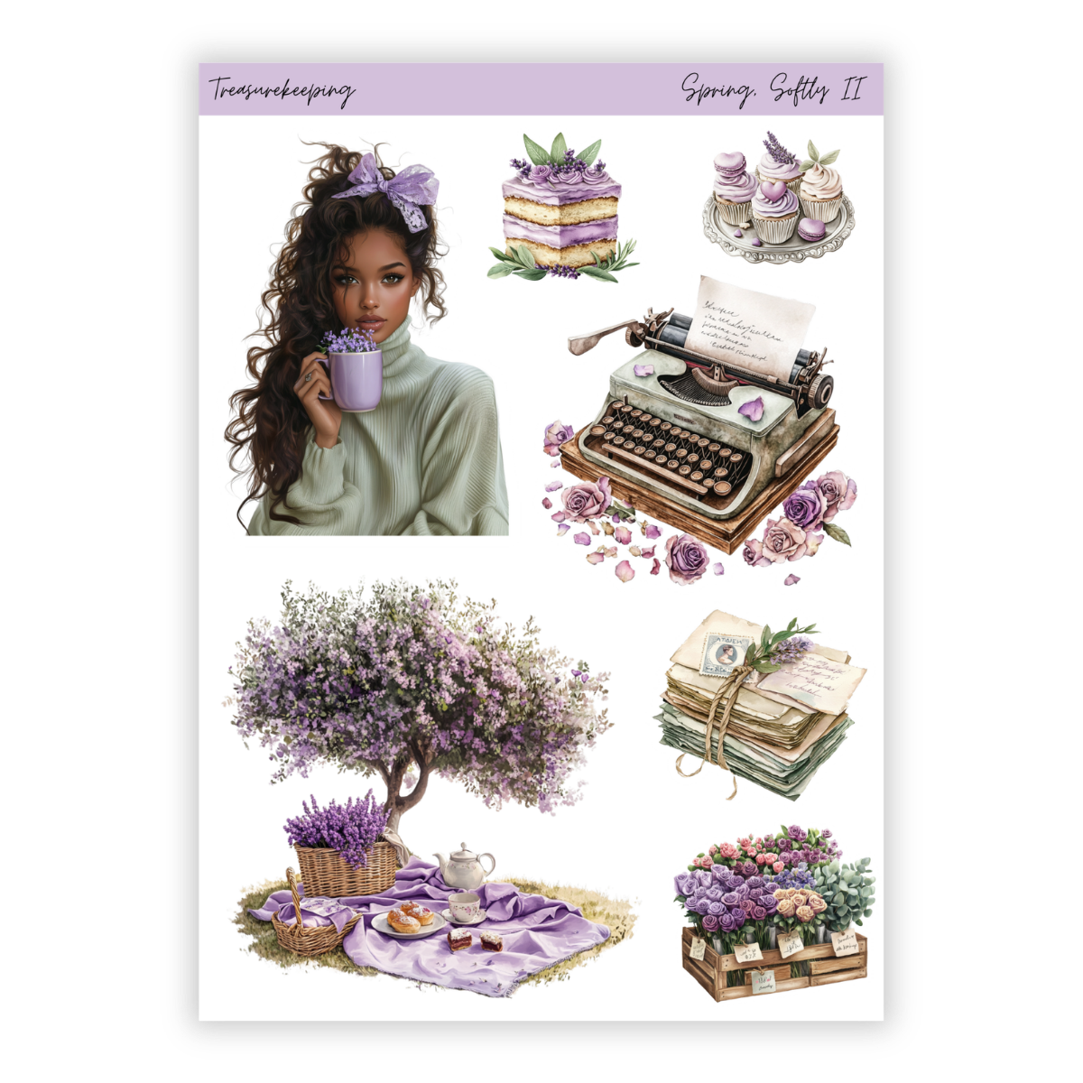 TK - Spring Softly II | Sticker Sheet