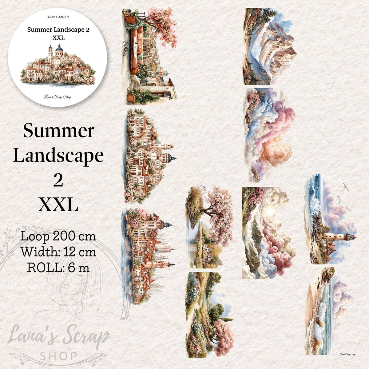 LA - Summer Landscape 2 XXL | Wide PET Tape
