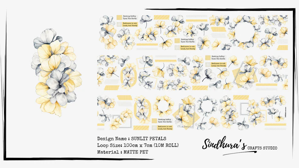 SCS - Sunlit Petals | Matt PET Tape