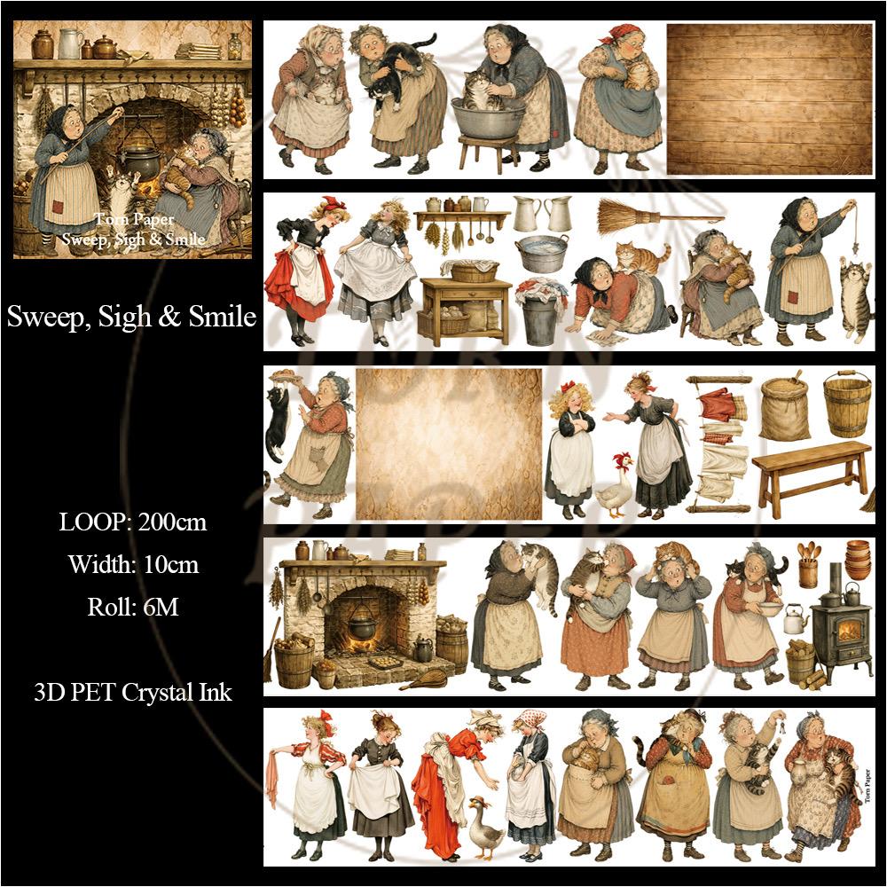 TP - Sweep, Sigh & Smile | Wide PET Tape