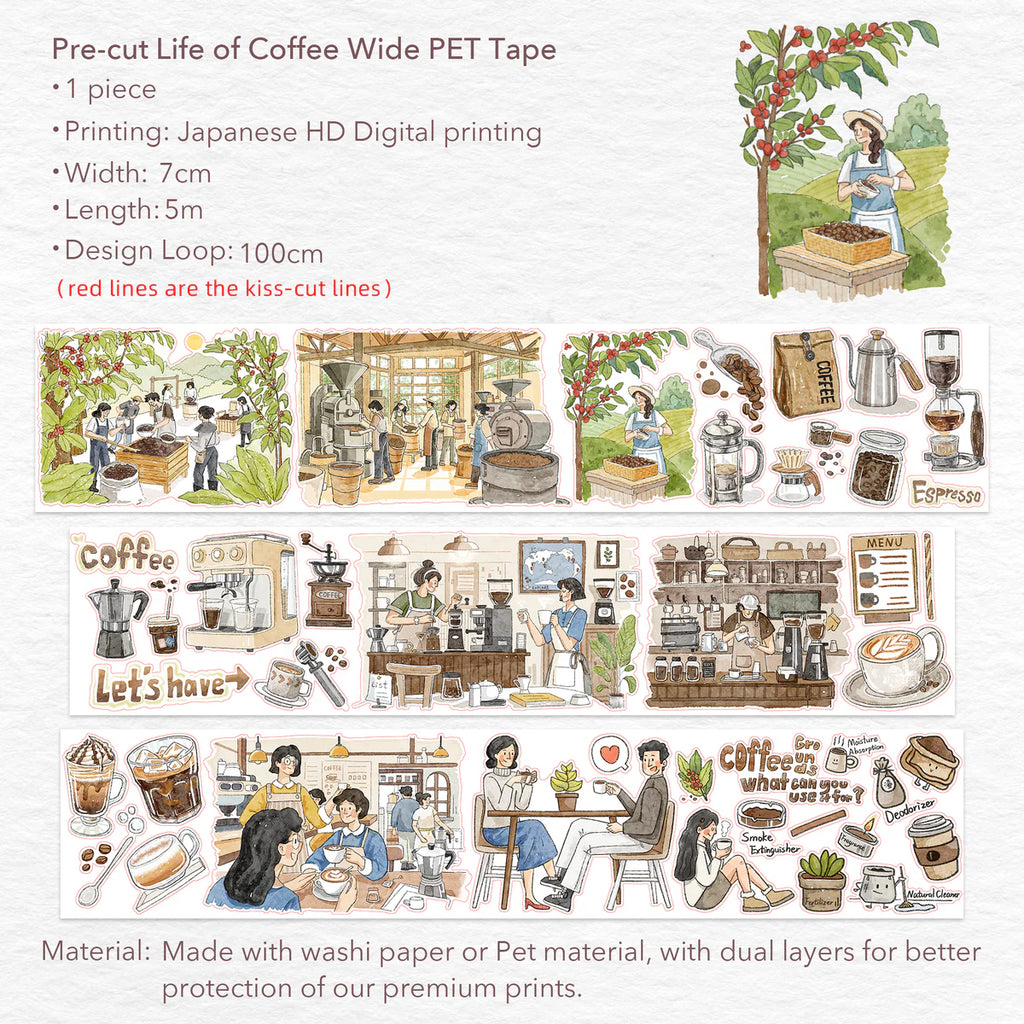 TWT - Life of Coffee | PET Tape