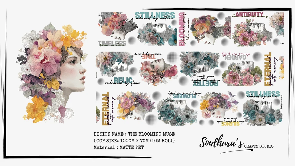 Sindura's Crafts Studio - The Blooming Muse | Matt PET Tape