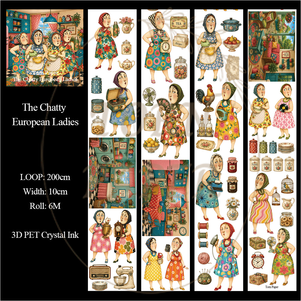 TP - The Chatty European Ladies | Wide PET Tape