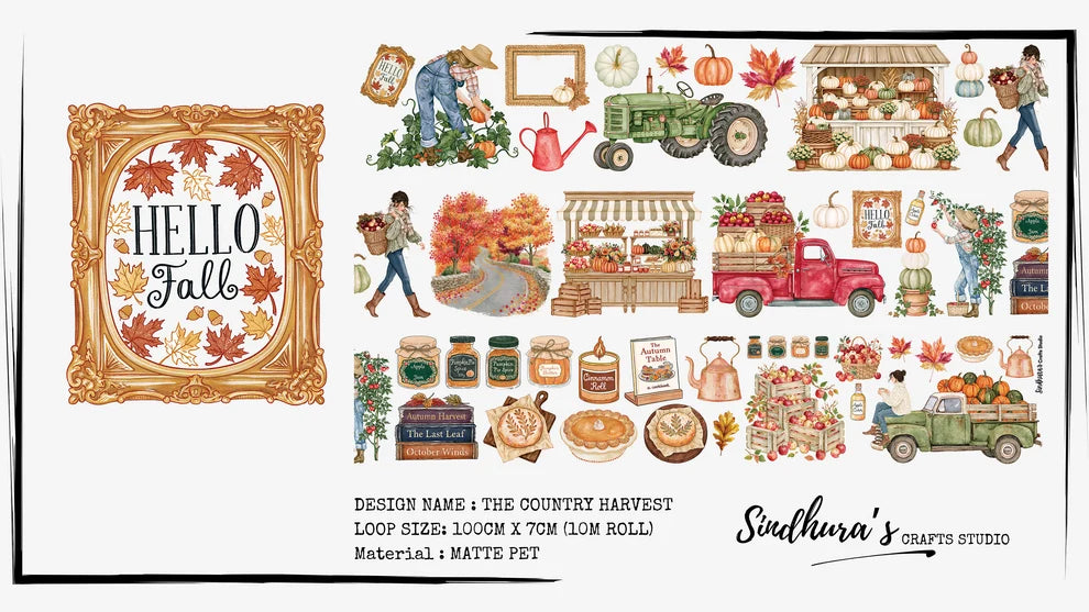Sindhura's Crafts Studio - The Country Harvest | Matt PET Tape