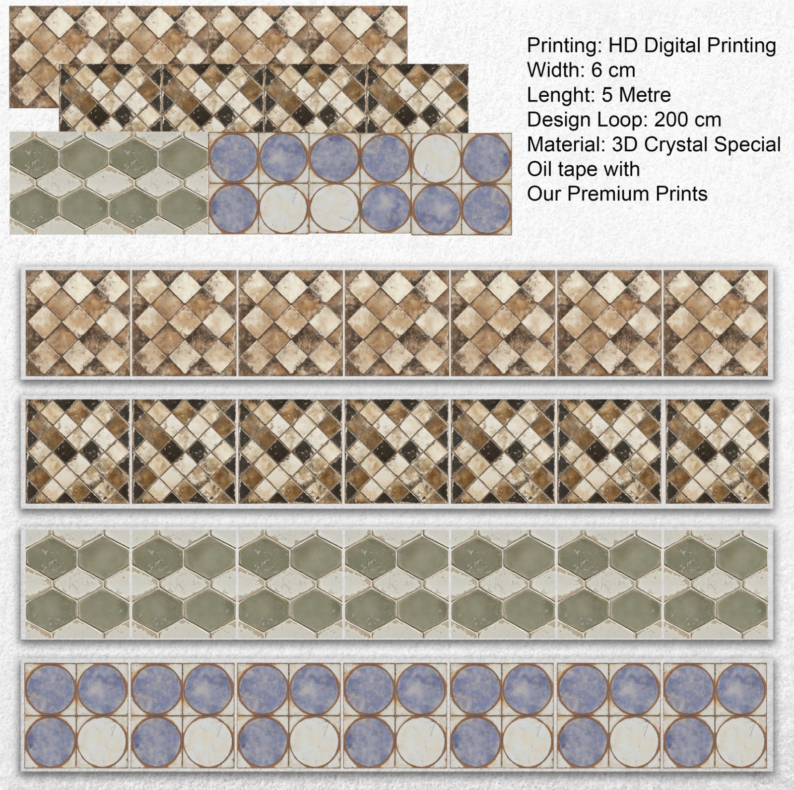 OW - Tuscan Mosaic | PET Tape