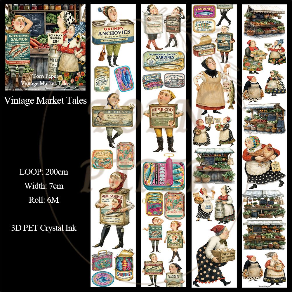 TP - Vintage Market Tales | PET Tape