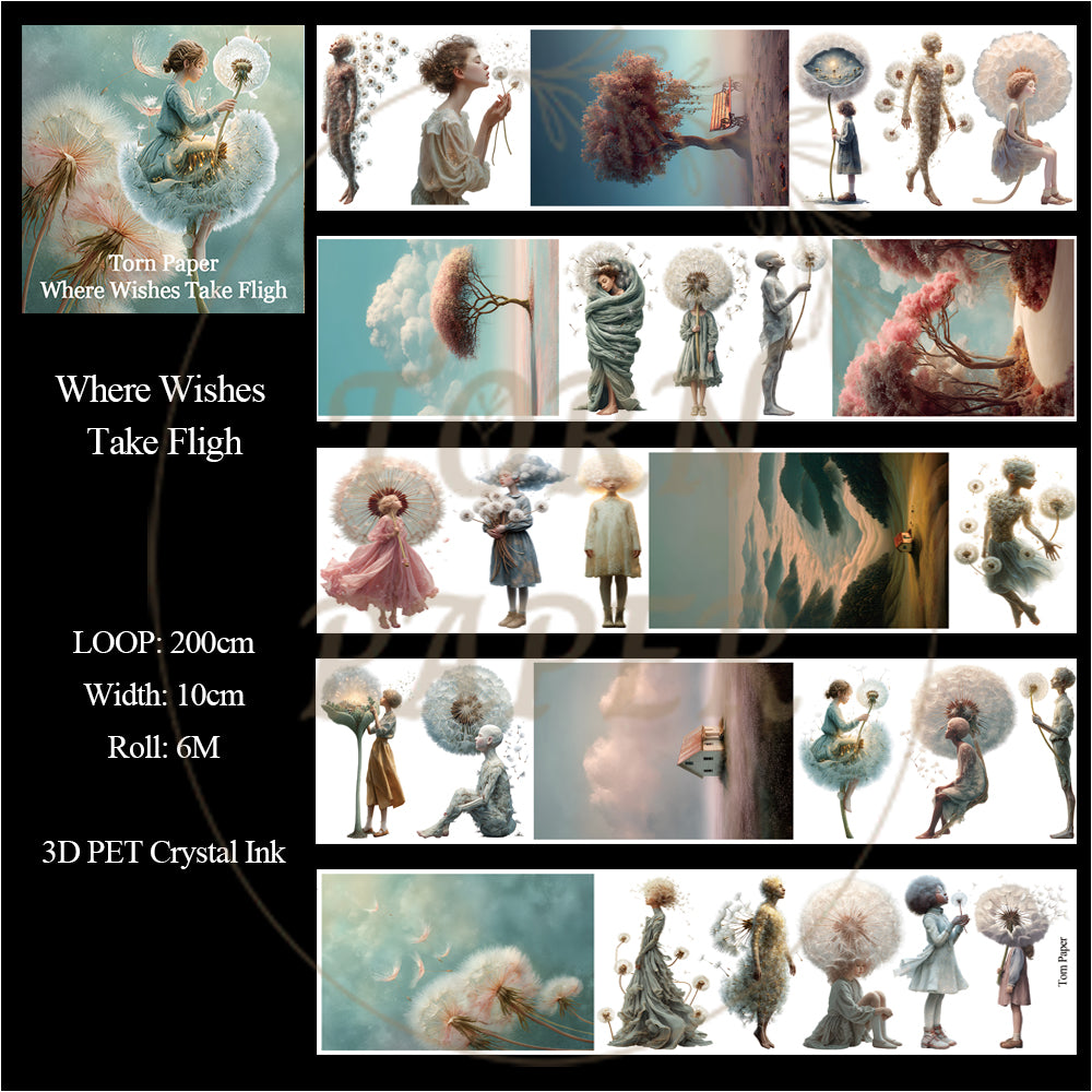 TP - Where Wishes Take Fligh | Wide PET Tape