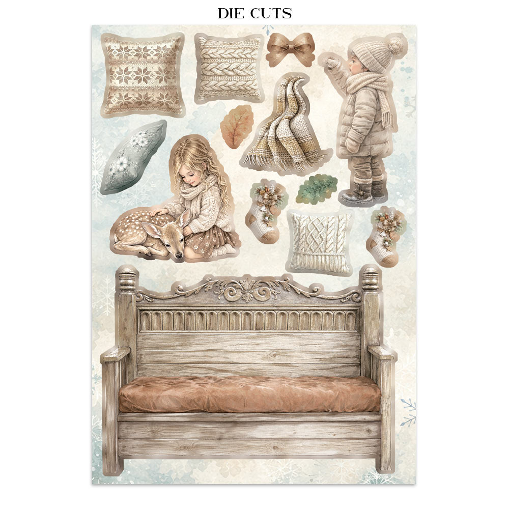 ST - White Christmas Focus Points | A5 Junk Journal