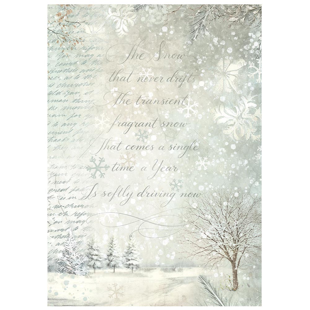 ST - White Christmas | Mini Rice Paper Backgrounds