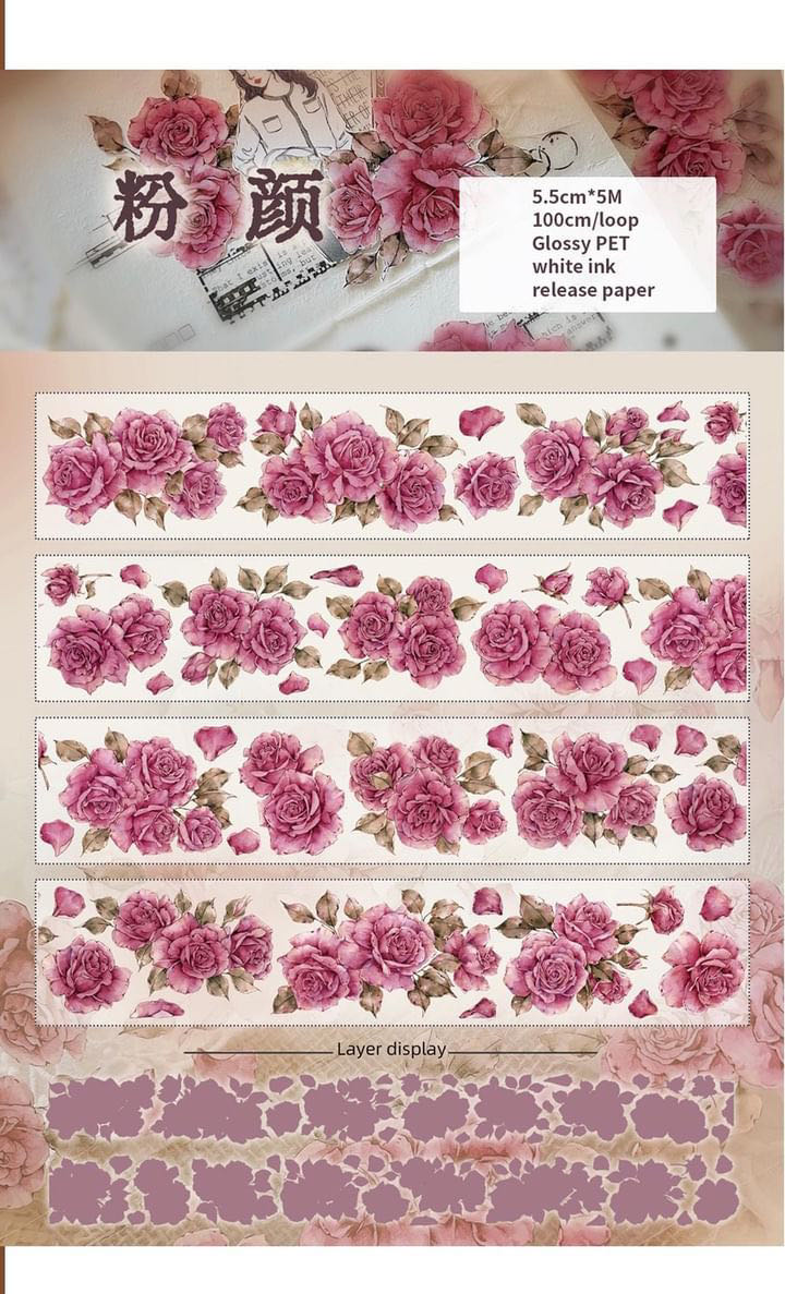 Y - Pink Retro Pink Flower