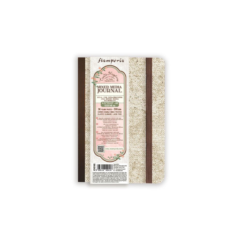 Stamperia - Create Happiness Paper | Mixed Media Journal A6