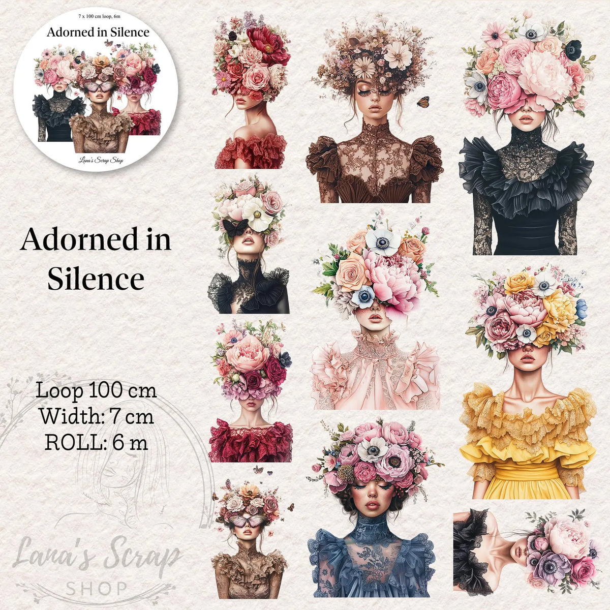 Lana's Scrap Shop - Adorned in Silence | PET Tape