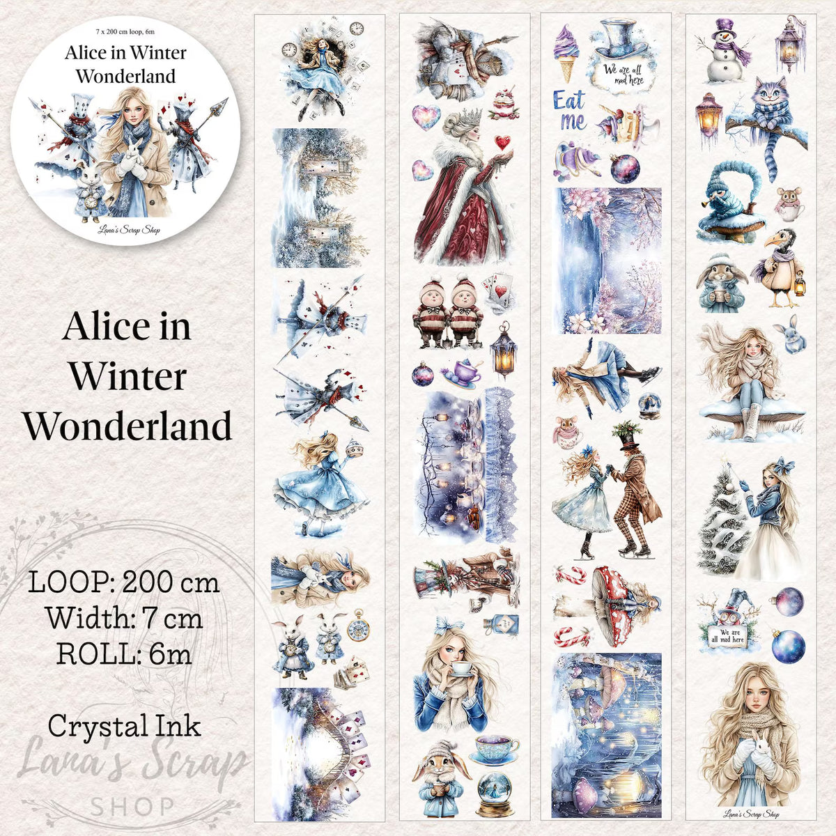Lana's Scrap Shop - Alice in Winter Wonderland | PET Tape