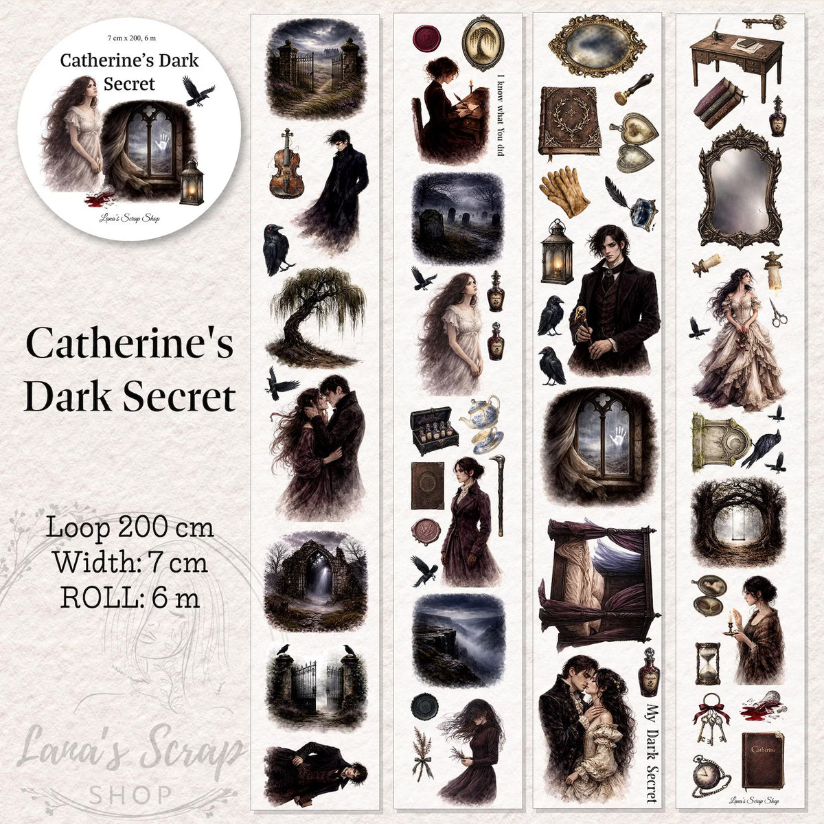 Lana's Scrap Shop - Catherine's Dark Secret | PET Tape