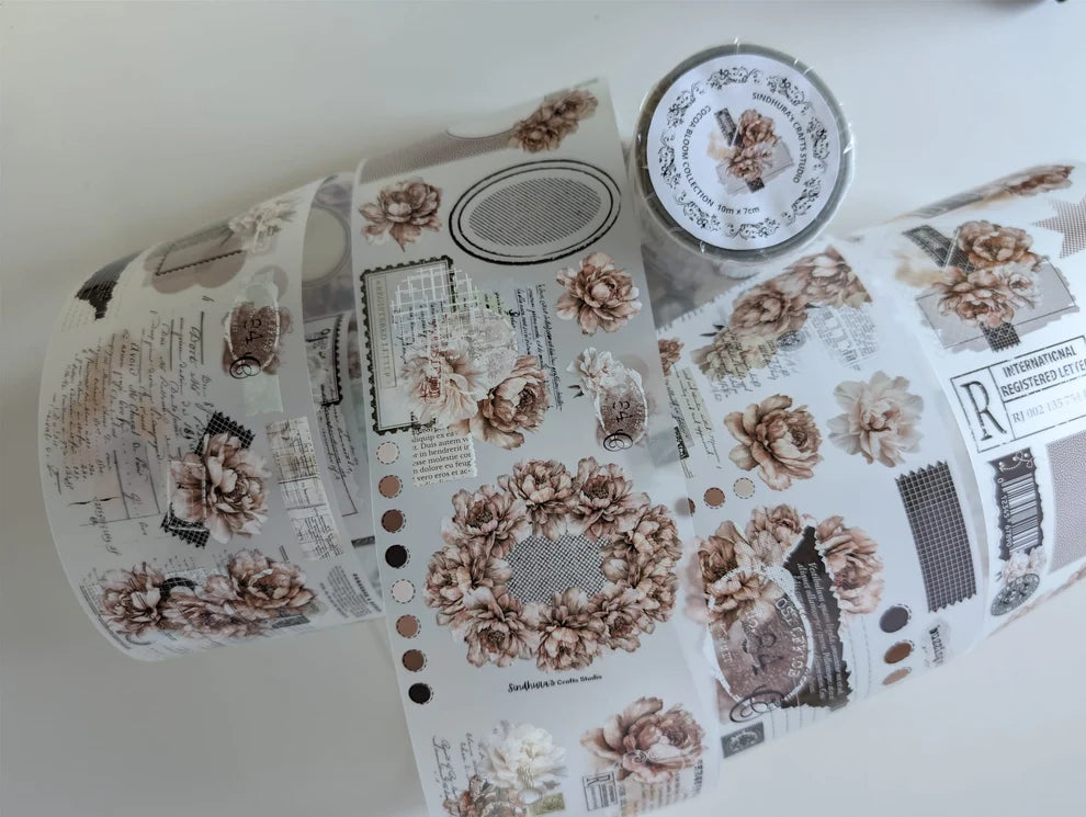 Sindhura’s Crafts Studio - Cocoa Bloom Collection | Matt PET Tape