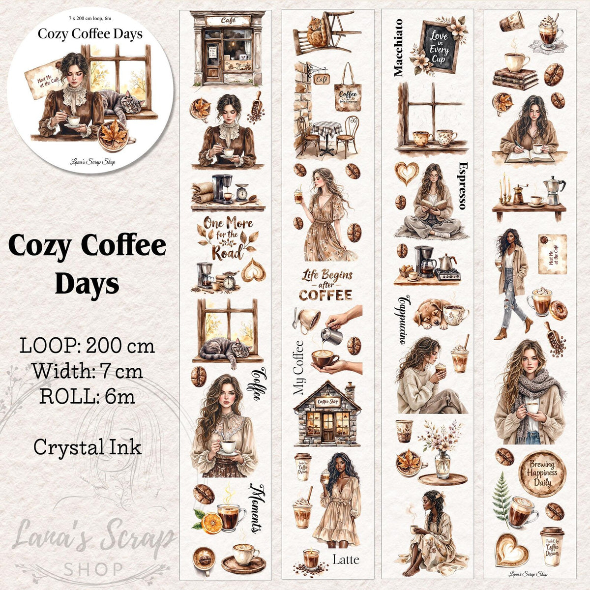 Lana's Scrap Shop - Cozy Coffee Days | PET Tape