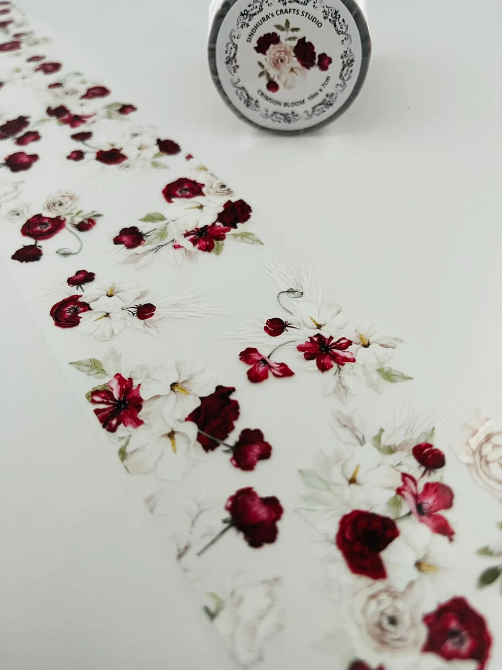 SCS - Flor Carmesí | Cinta PET Mate