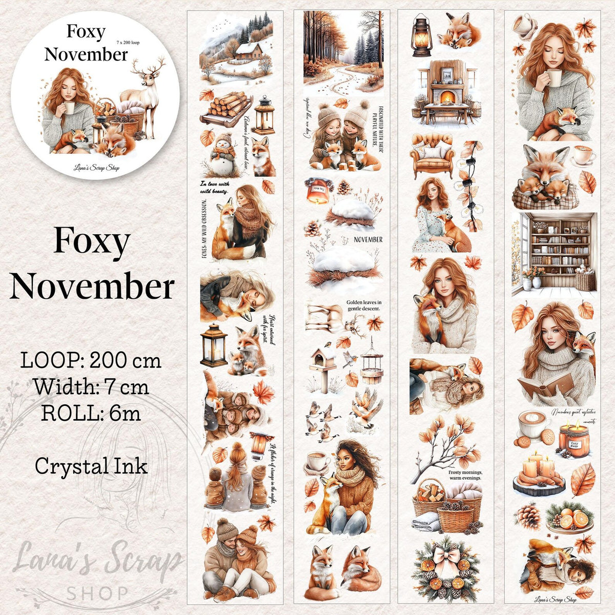 Lana's Scrap Shop - Foxy November | PET Tape