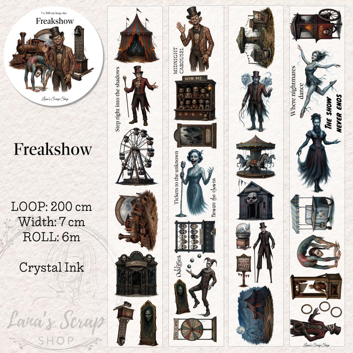Lana's Scrap Shop - Freakshow | PET Tape