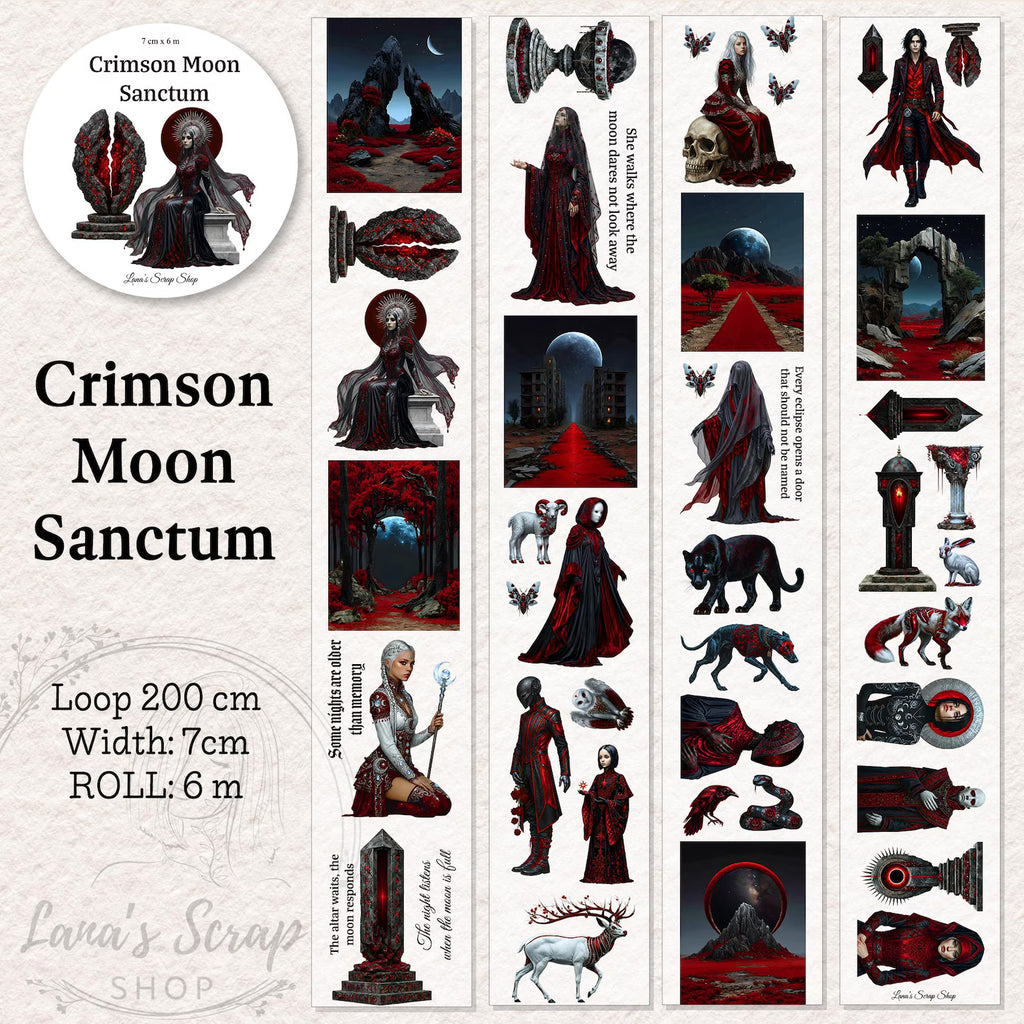 Lana's Scrap Shop - Crimson Moon Sanctum | PET Tape