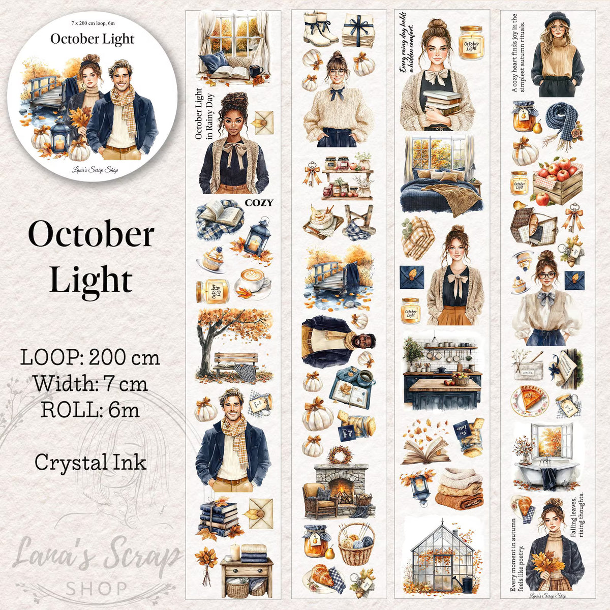 Lana's Scrap Shop - October Light | PET Tape