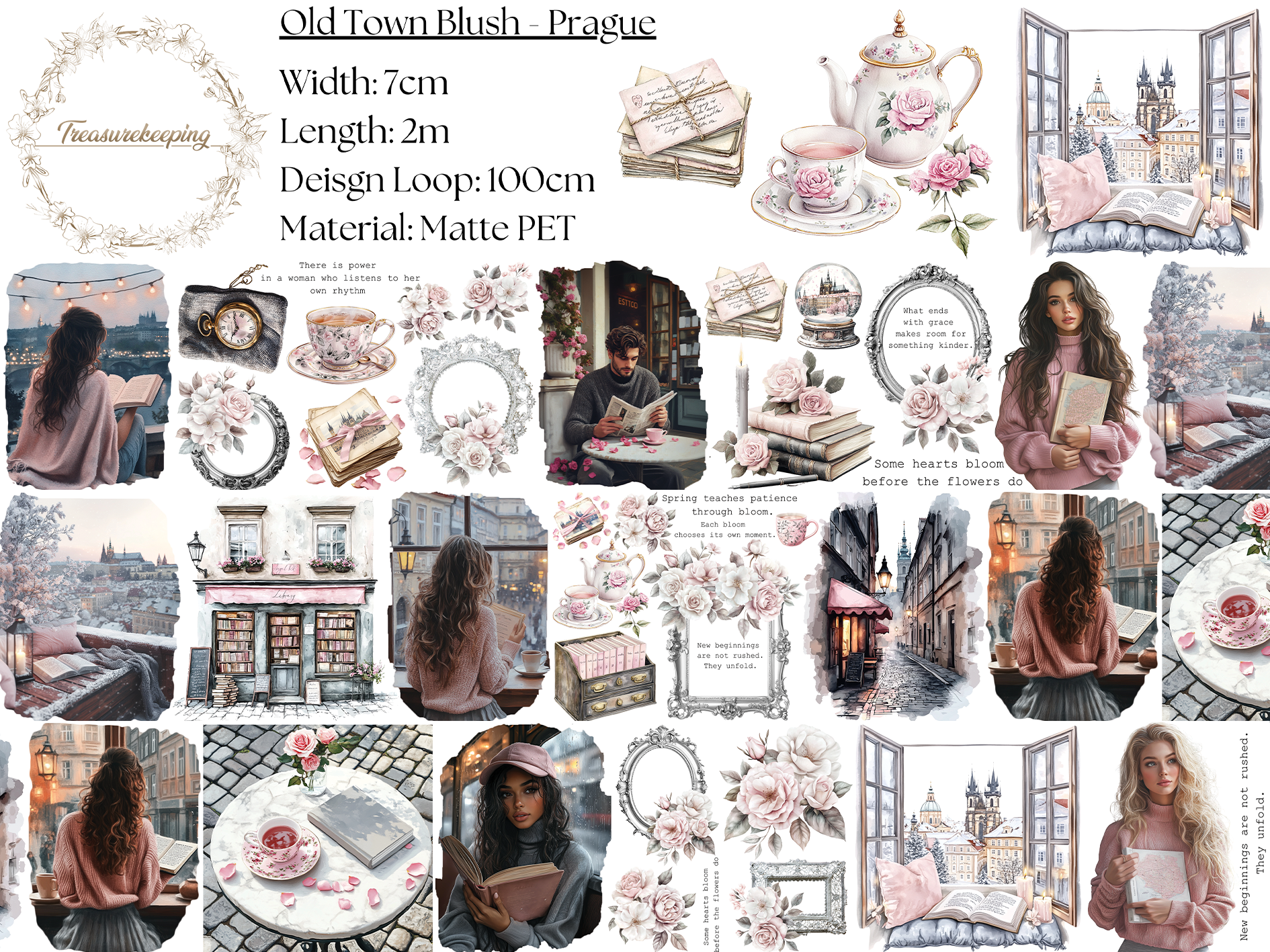 TK - Old Town Blush Prague | Matt PET Tape