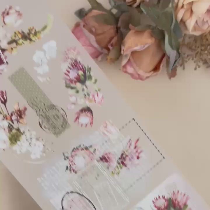 SCS - Botanical Postmarks | Matt PET Tape