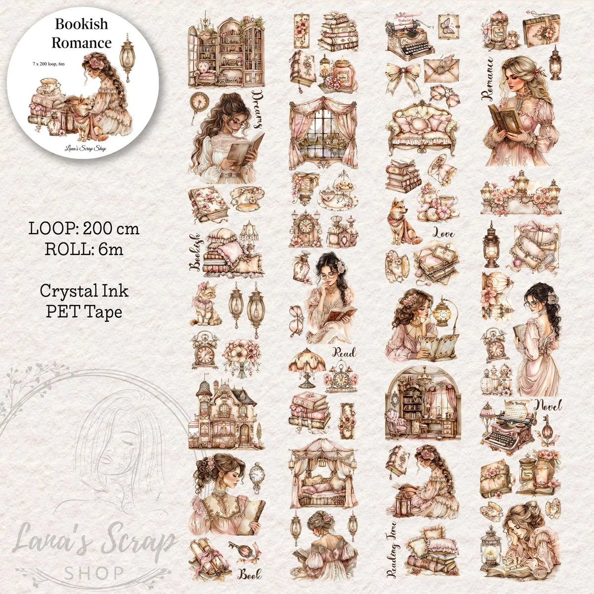 Lana's Scrap Shop - Bookish Romance | PET Tape